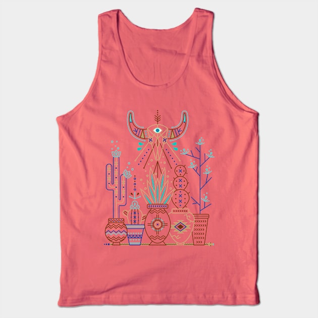 Santa Fe Garden Tank Top by CatCoq